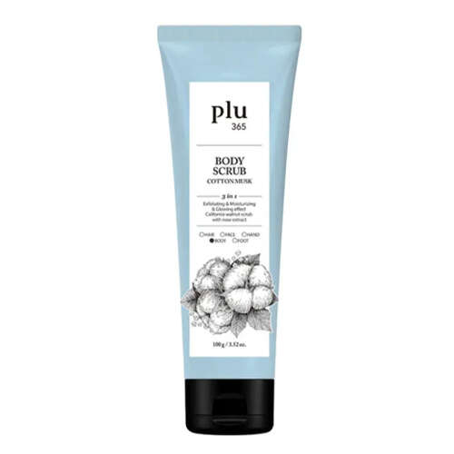 Plu 365 Body Scrub Cotton Musk - Pamuk Çiçekli Vücut Peelingi 100 gr - Plu