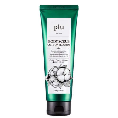 Plu Body Scrub Cotton Blossom - Pamuk Çiçekli Vücut Peelingi 200 gr - Plu