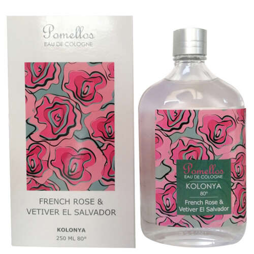 Pomellos Frenc Rose ve Vetiver El Salvador Cam Şişe Kolonya 250 ml - 1
