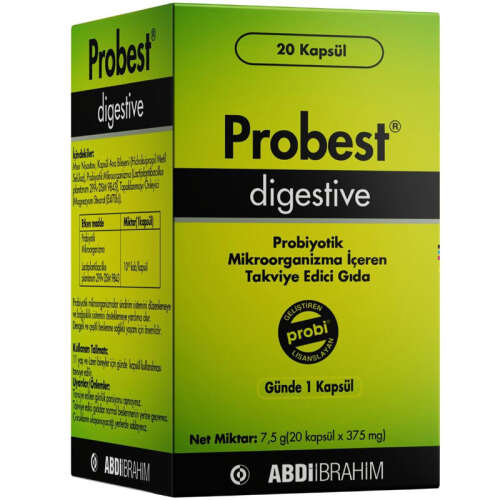 Probest Digestive Probiyotik İçeren 20 Kapsül - 3