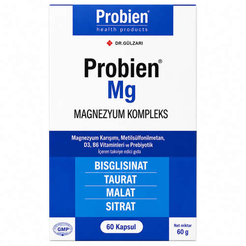 Probien Mg Magnezyum Kompleks Takviye Edici Gıda 60 Kapsül - Probien