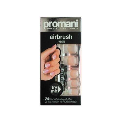 Promani French Takma Tırnak Kiti Moon Tip Bej - Promani