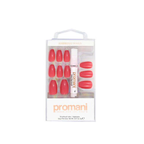 Promani Pearl Pink Takma Tırnak Kiti Gül Pembe - 1
