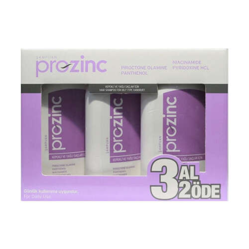 Prozinc 3al 2öde 3x300ml (Kepekli ve yağlı Saçlar) Şampuan 3x300 ml - Prozinc