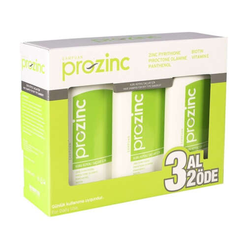 Prozinc Kuru Kepekli Saçlar İçin Şampuan 300 ml | 3 al 2 öde - Prozinc