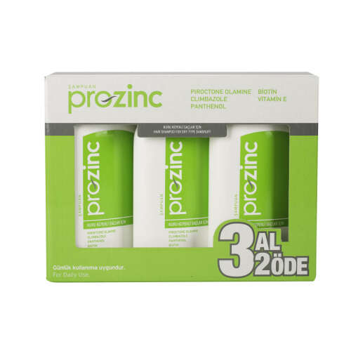 Prozinc Kuru Kepekli Saçlar İçin Şampuan 300 ml | 3 al 2 öde - 1