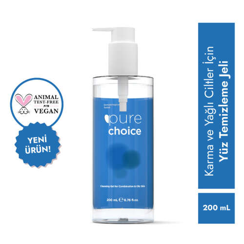 Pure Choice Karma ve Yağlı Ciltler için Temizleme jeli 200 ml - 2