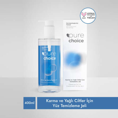 Pure Choice Karma ve Yağlı Ciltler için Yüz Temizleme Jeli 400 ml - 2