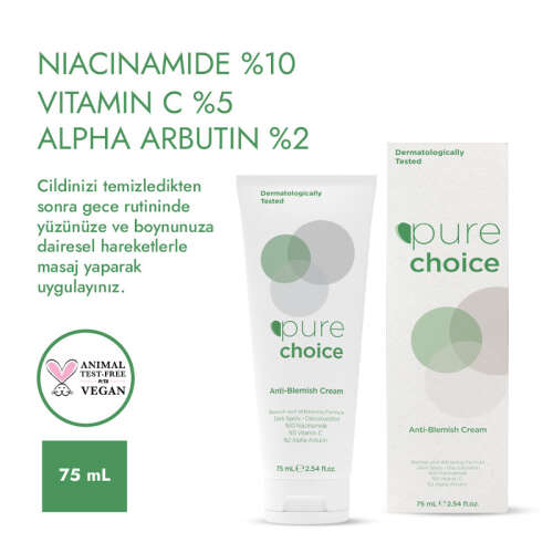 Pure Choice Leke Karşıtı Cilt Bakım Kremi 75 ml - 2