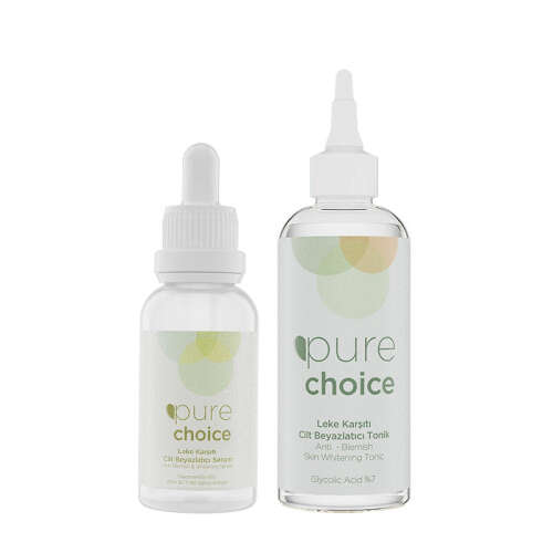 Pure Choice Leke Karşıtı ve Cilt Beyazlatıcı Bakım Seti - Pure Choice