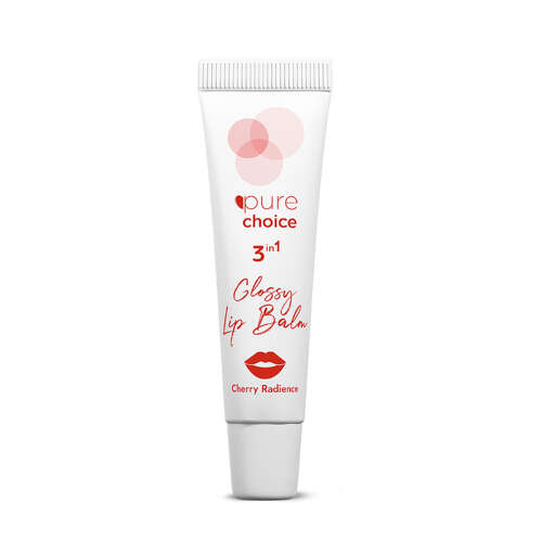 Pure Choice Parlatıcı 3in1 Glossy Lip Balm - Cherry Radiance 10 ml - Pure Choice