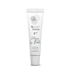 Pure Choice Parlatıcı 3in1 Glossy Lip Balm - Crystal Veil 10 ml - 1