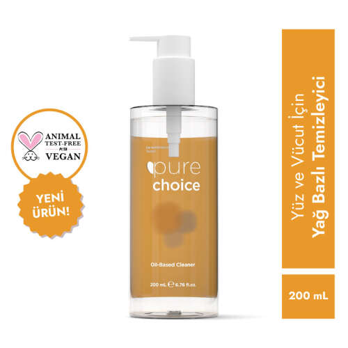 Pure Choice Yüz ve Vücut için Temizleme Yağı 200 ml - Pure Choice