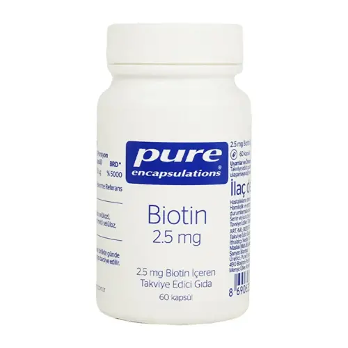 Pure Encapsulations Biotin Takviye Edici Gıda 60 Kapsül - Pure Encapsulations
