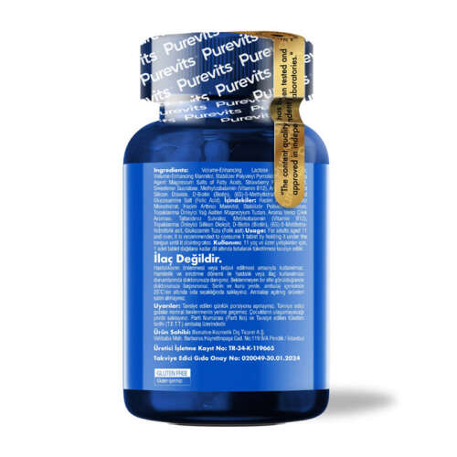 Purevits B12 Complex Takviye Edici Gıda Dilaltı 30 Tablet - 4