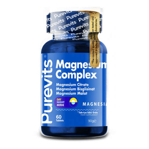 Purevits Magnesium Complex Takviye Edici Gıda 60 Tablet - Purevits