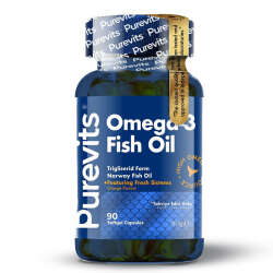 Purevits Omega-3 Fish Oil Takviye Edici Gıda 90 Kapsül - 1