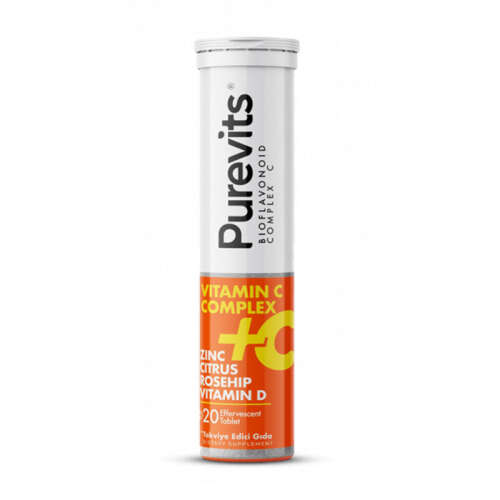 Purevits Vitamin C 1000 mg Complex 20 Efervesan Tablet - Purevits