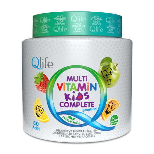 Qlife Multivitamin Kids Complete Takviye Edici Gıda 60 Adet - 1
