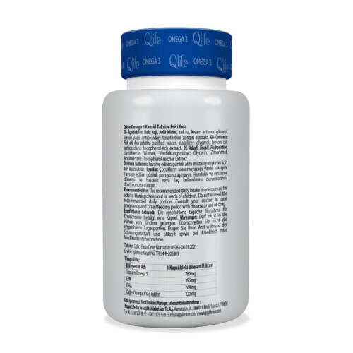 Qlife Omega 3 Takviye Edici Gıda 60 Kapsül - 2