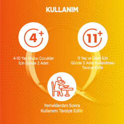 Qlife Vitamin C Sambucus Takviye Edici Gıda 60 Adet - 3