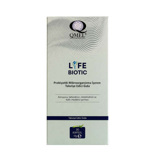 QMEL Life Biotic Probiyotik Mikroorganizma İçeren Takviye Edici Gıda 30 Kapsül - QMEL