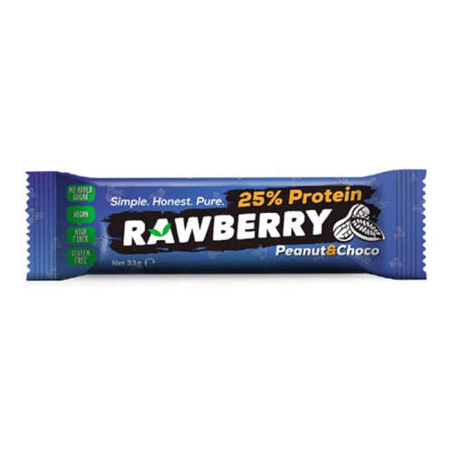 Rawberry Snacks Protein - Peanuts - Choko Bar 33 gr - Rawberry Snacks