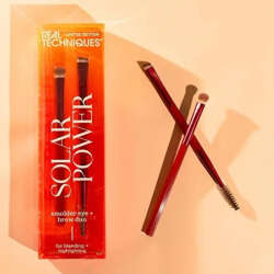 Real Techniques RT-0061 Solar Power Smolder Limited Edition İkili Göz ve Kaş Makyaj Fırça Seti - 1