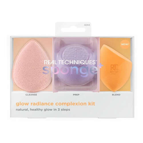Real Techniques RT-4244 Glow Radiance Complexion Kit Cilt Bakım Makyaj Süngeri Seti - Real Techniques
