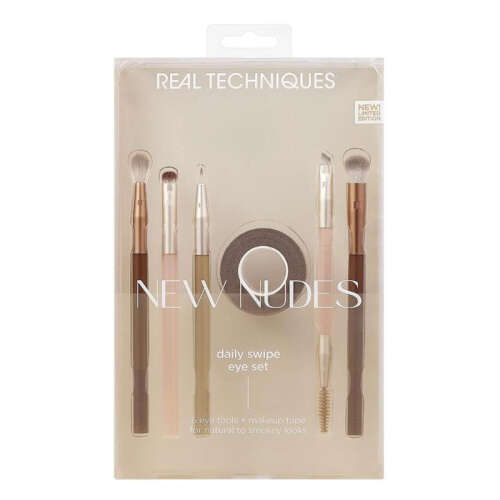 Real Techniques RT-9960 New Nude Limited Edition Günlük Göz Makyaj Fırça Seti - 5