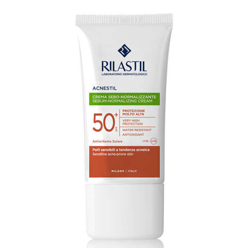 Rilastil Acnestil Düzensiz Ciltler İçin Yüz Güneş Koruyucu Krem Spf50+ 40 ml - Rilastil