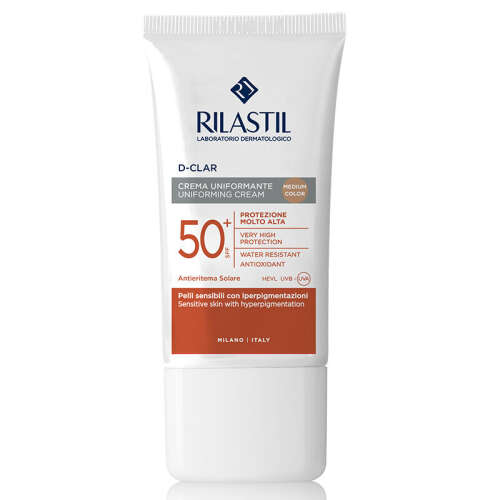 Rilastil D-Clar Leke Karşıtı Yüz Güneş Koruyucu Krem Spf50+ 40 ml - Medium - Rilastil