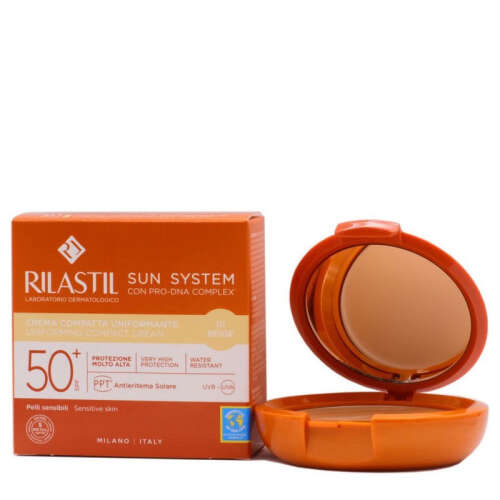 Rilastil Sun System SPF50+ Uniforming Compact Cream 10 gr - 01 Beige - Rilastil