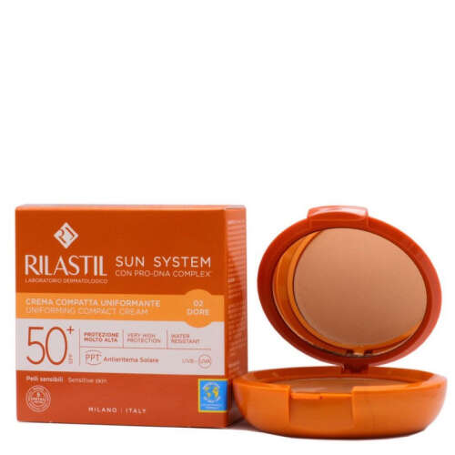 Rilastil Sun System SPF50+ Uniforming Compact Cream 10 gr - 02 Dore - Rilastil