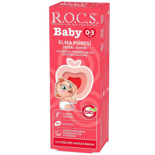 Rocs Baby 0-3 Yaş Elma Püresi Tadında Diş Macunu 45 gr - ROCS