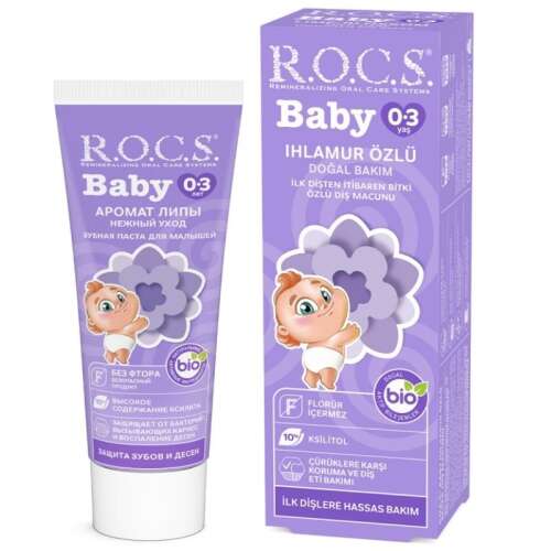 ROCS Ihlamur Özlü Bebek Diş Macunu 35 ml - 0-3 Yaş - ROCS