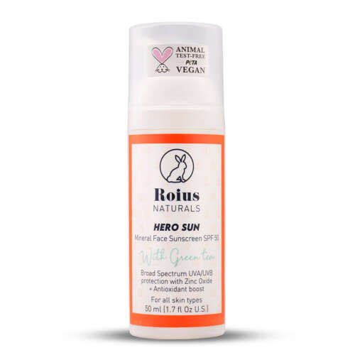 Roius Naturals Hero Sun Mineral Spf50+ Face Sunscreen 50 ml - Roius Naturals