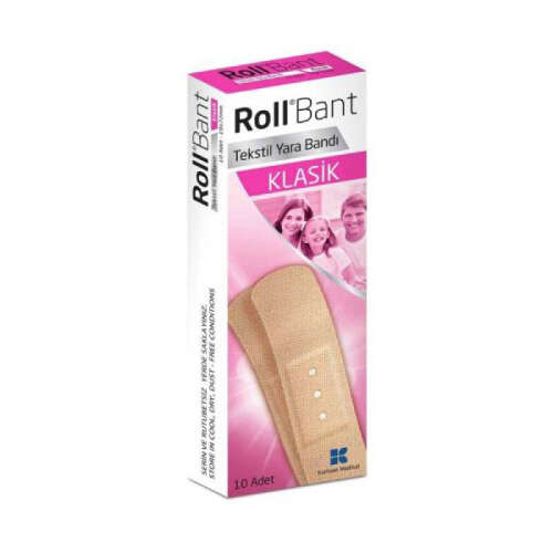 Roll Bant Klasik Yara Bandı 10 Adet - Kurtsan Medikal