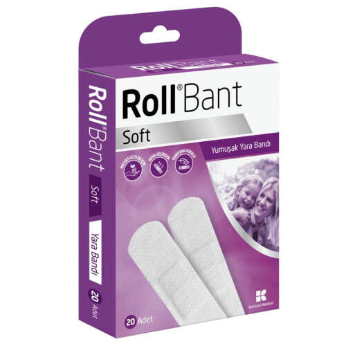Roll Bant Soft Yara Bandı 20 Adet - Kurtsan Medikal