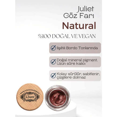 Rosece Radiance Wings Krem Göz Farı 7 gr - B16 - Hafif Işıltılı Bordo - 2