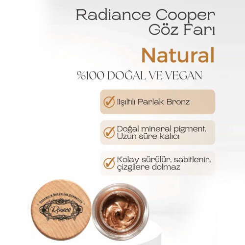 Rosece Radiance Wings Krem Göz Farı 7 gr - B35 - Yoğun Işıltılı Bronz - 2