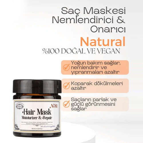 Rosece R81 Nemlendirici - Bakım Destekleyici Kırılma Karşıtı Saç Maskesi 200 ml - 5