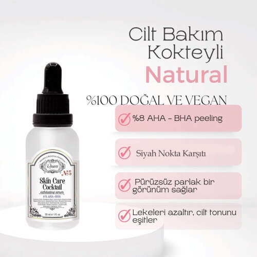 Rosece R05 Cilt Bakım Kokteyli Doğal AHA-BHA Eksfolyan Serum 30 ml - 2