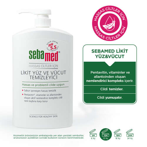 Sebamed Likit Yüz ve Vücut Temizleyici Jel 1000 ml - 4