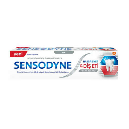 Sensodyne Beyazlatıcı Hassasiyet ve Diş Eti Macunu Beyazlatıcı 75 ml - Sensodyne