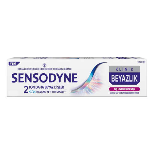 Sensodyne Klinik Beyazlık Diş Lekelerine Karşı Diş Macunu 50 ml - Sensodyne