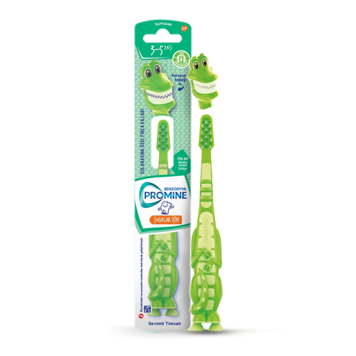 Sensodyne Promine Kids 3-5 Yaş Yumuşak Diş Fırçası - Sevimli Timsah - Sensodyne