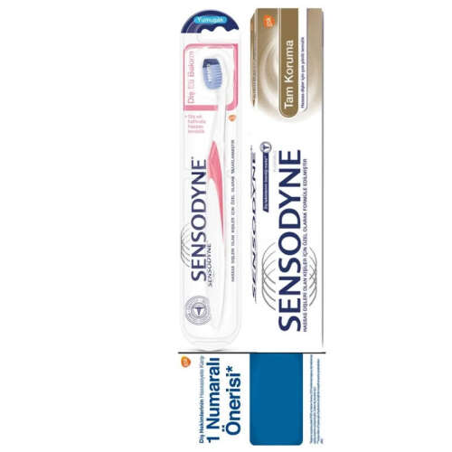 Sensodyne Tam Koruma Diş Macunu 75 ml + Diş Fırçası HEDİYE - Sensodyne