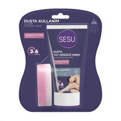 Sesu Duşta Tüy Dökücü Krem Hassas 150 ml - 2