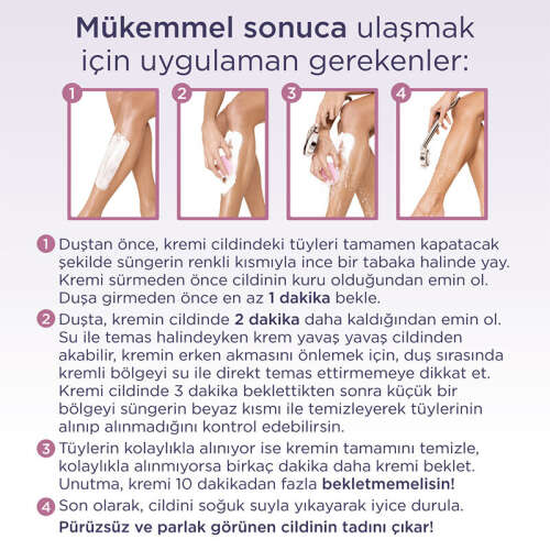 Sesu Duşta Tüy Dökücü Krem Hassas 150 ml - 3